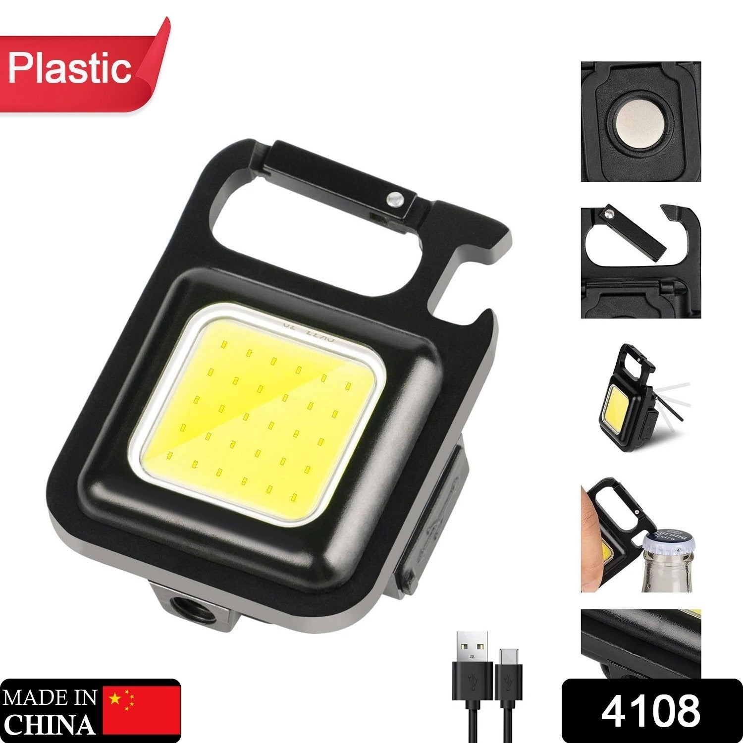 Rechargeable Keychain Mini Flashlight with 4 Light Modes,Ultralight Portable Pocket Light with Folding Bracket Bottle Opener and Magnet Base for Camping Walking Rechargeable Keychain Mini Flashlight with 4 Light Modes,Ultralight Portable Pocket Light with Folding Bracket Bottle Opener and Magnet Base for Camping Walking
